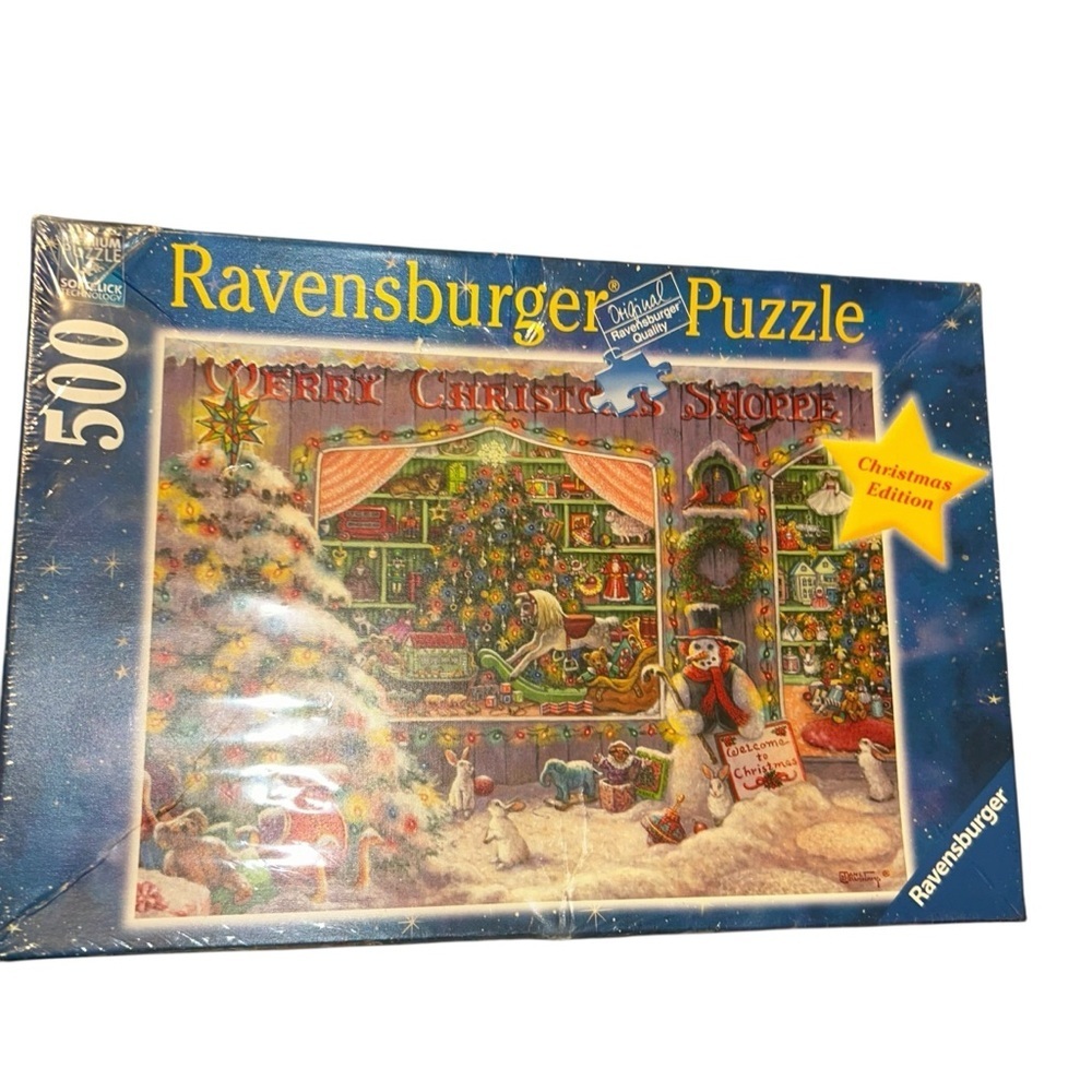 New Ravensburger 500pcs Jigsaw Puzzle Merry Christmas shoppe Edition #165346